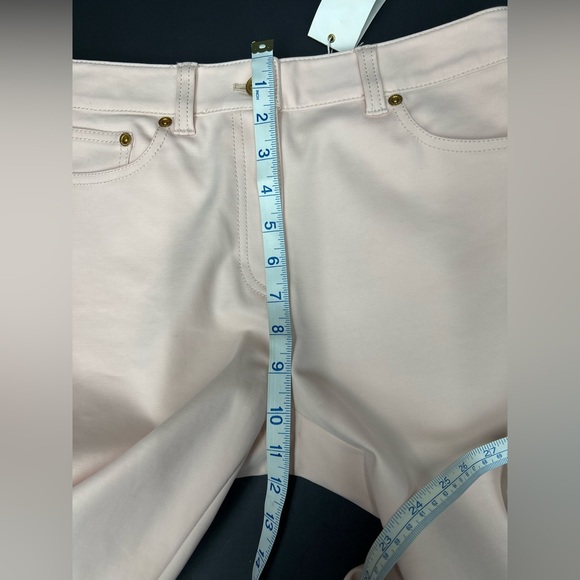 Tory Burch Blush light Pink pants with Gold Accents new with tag size 4 - Picture 8 of 10